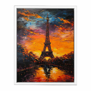 Eiffel Sunset Painting