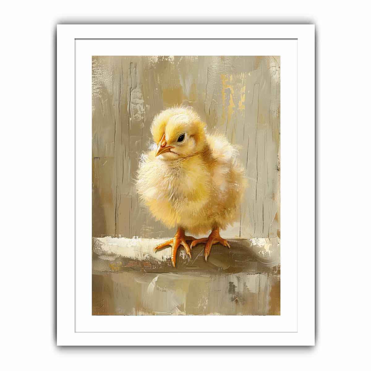 Baby Chicken Art Painting