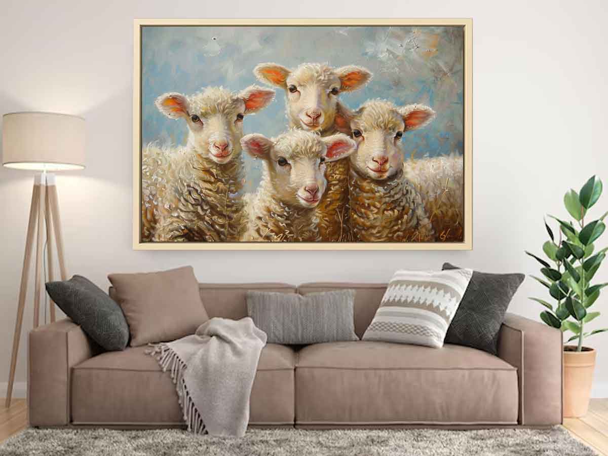 Baby Sheeps  Painting