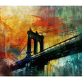 City Bridge Abstract Art