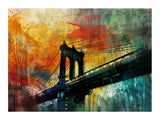 City Bridge Abstract Art artwork preview