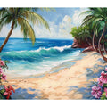 Tropical Beach Painting
