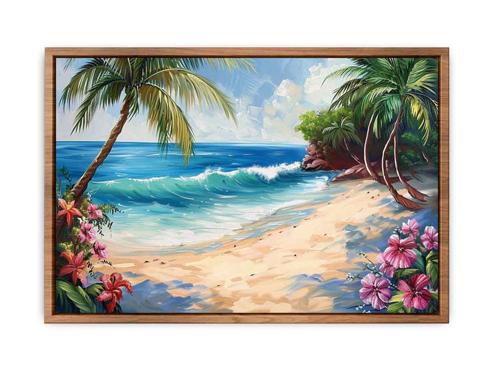 Tropical Beach Painting