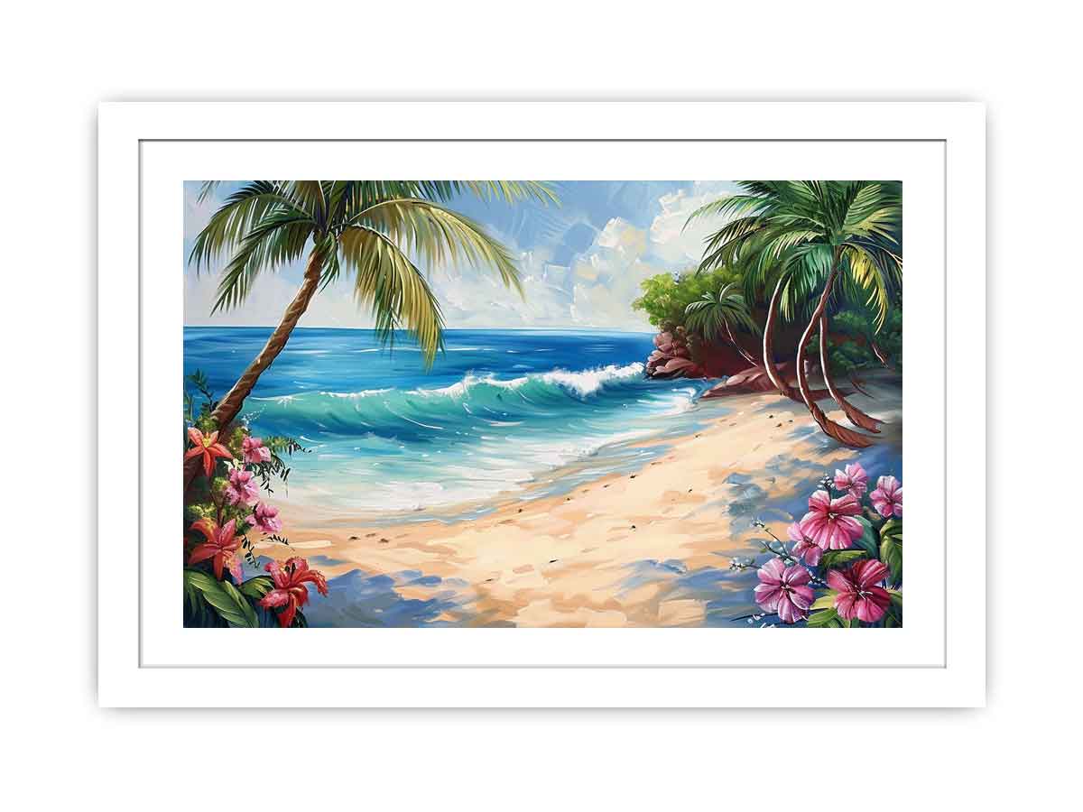 Tropical Beach Painting