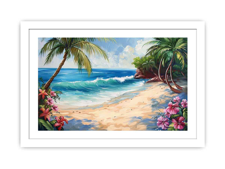 Tropical Beach Painting