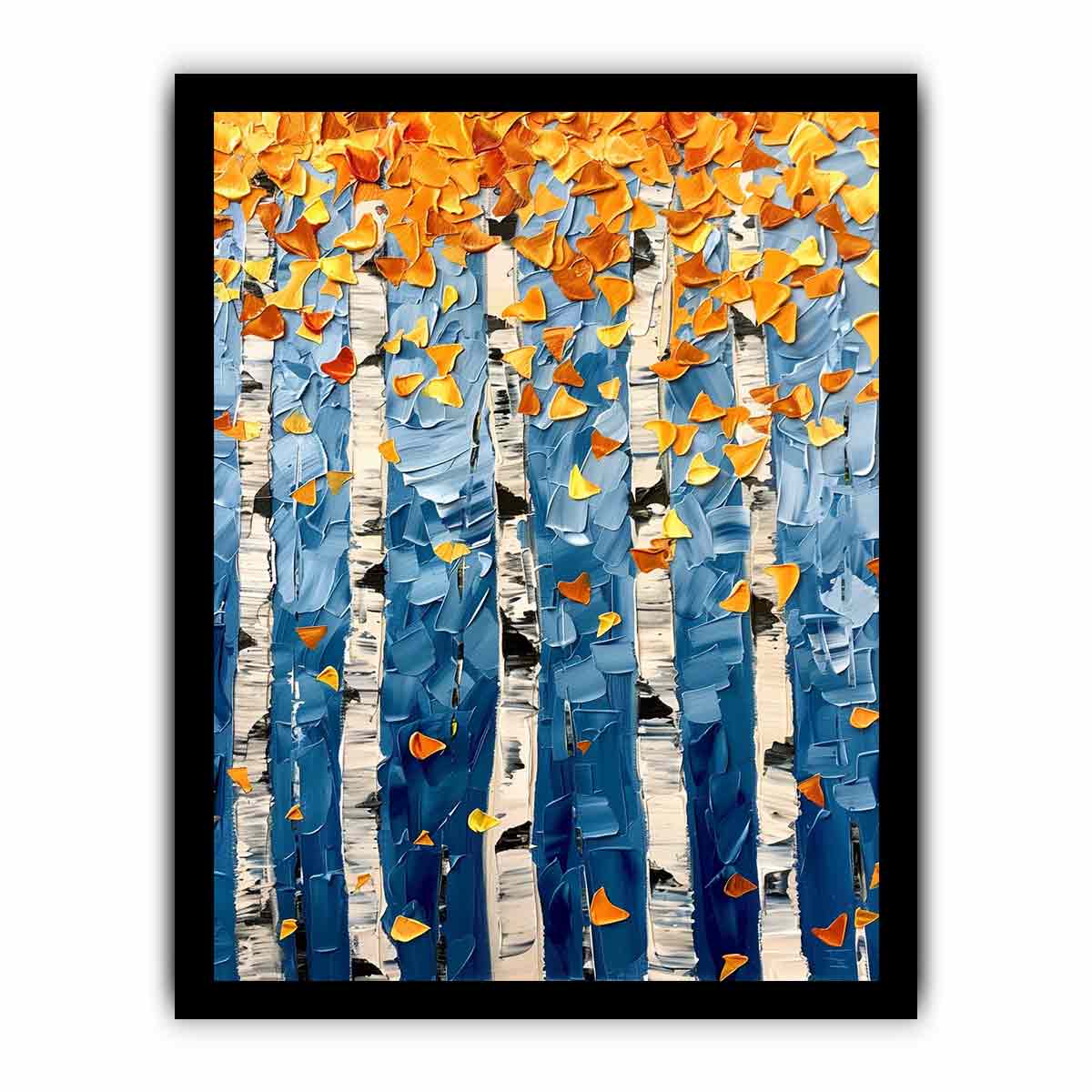 Birch Tree Colorfull leafs