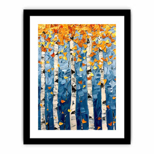 Birch Tree Colorfull leafs