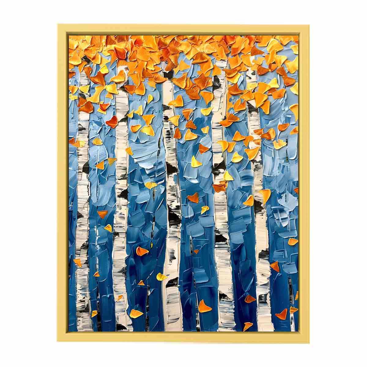 Birch Tree Colorfull leafs