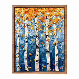 Birch Tree Colorfull leafs
