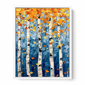 Birch Tree Colorfull leafs