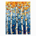Birch Tree Colorfull leafs