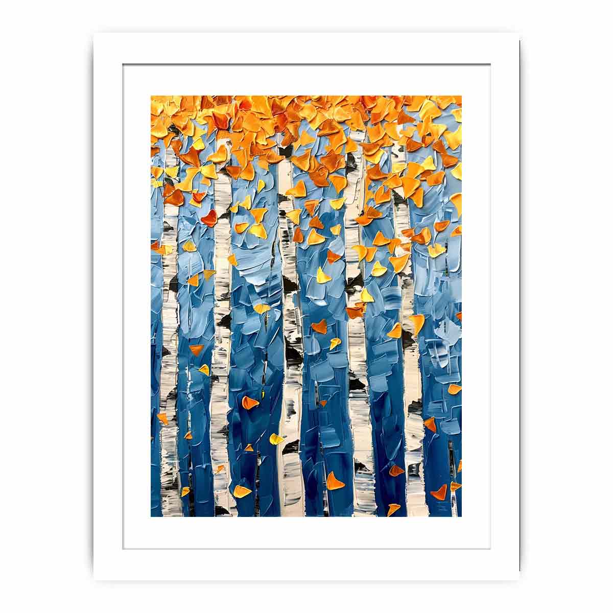 Birch Tree Colorfull leafs