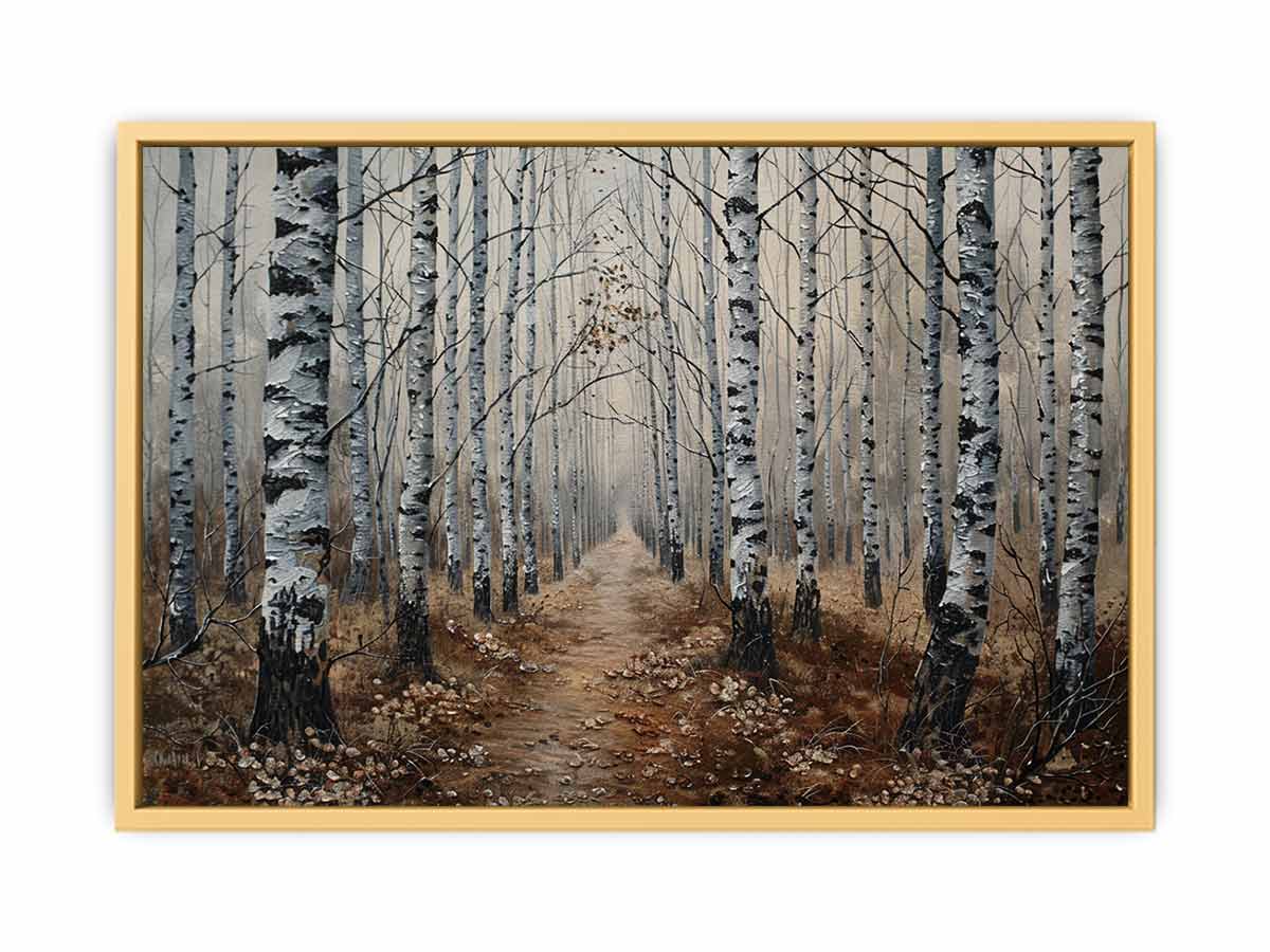 Grey Birch Trees