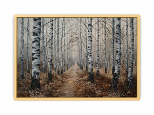 Grey Birch Trees