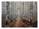 Grey Birch Trees artwork preview