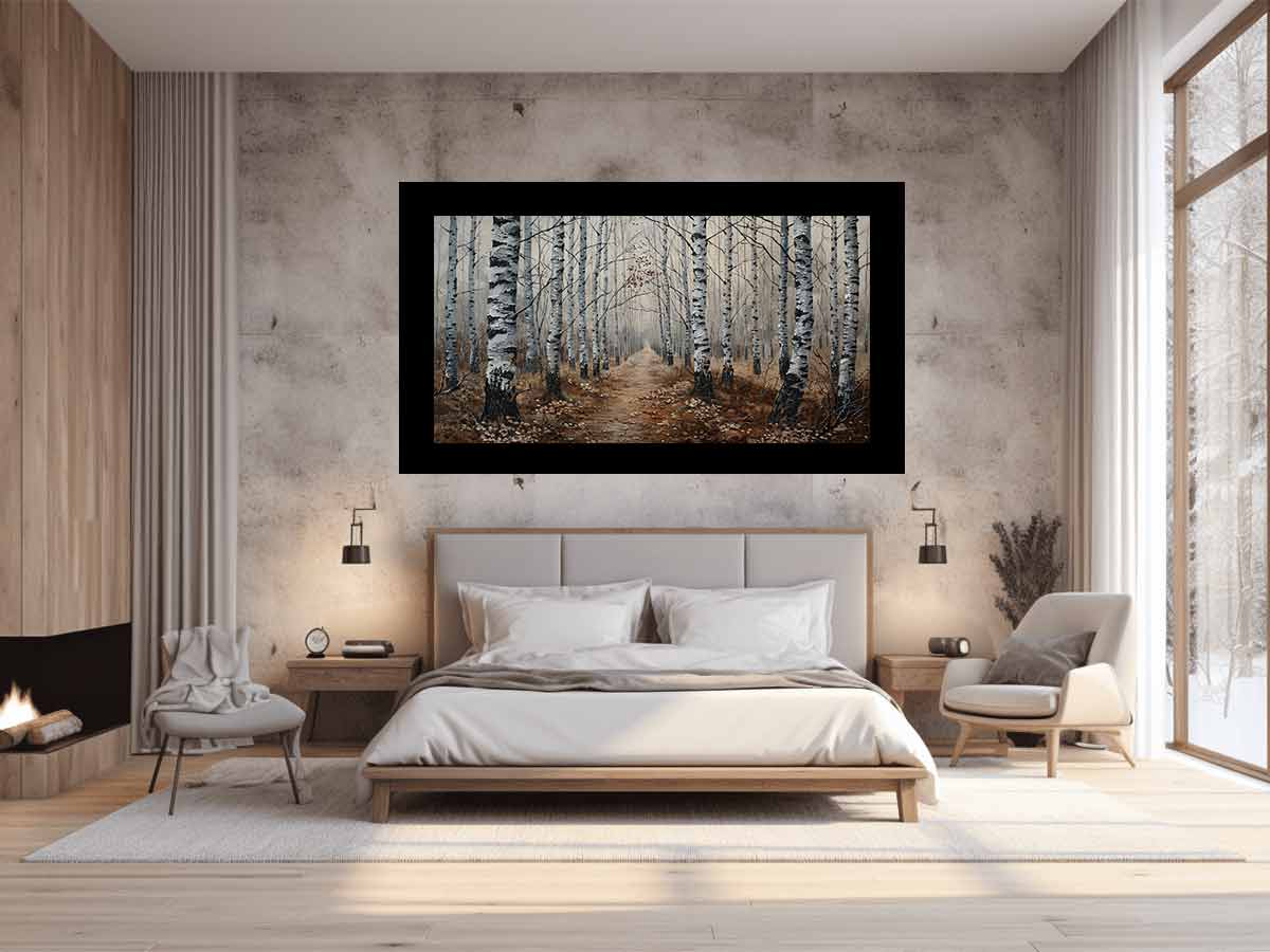 Grey Birch Trees