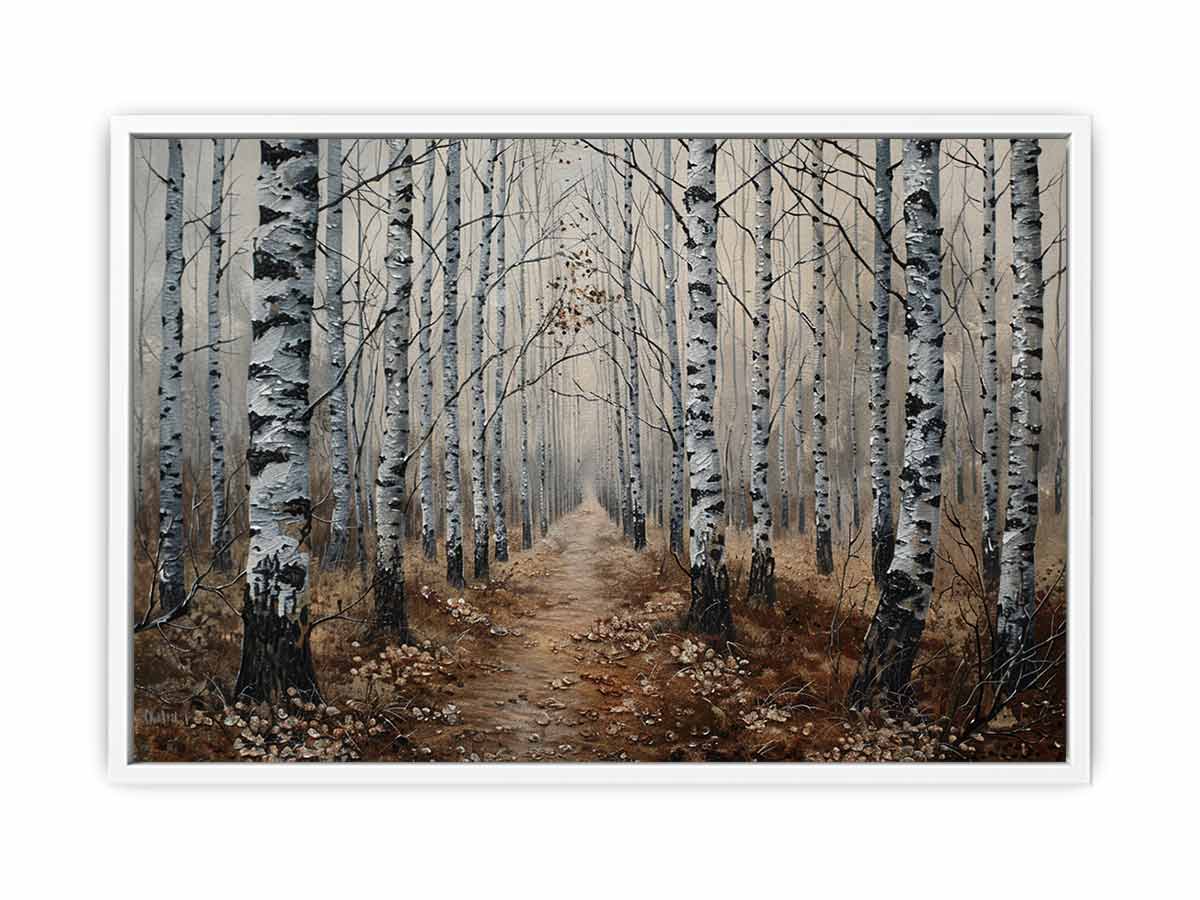 Grey Birch Trees