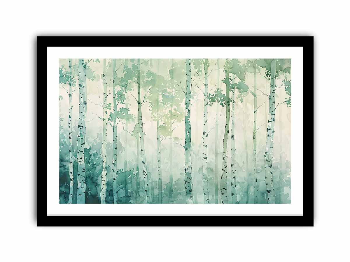 Birch Trees watercolor