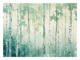 Birch Trees watercolor artwork preview