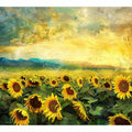 Sunflower Field Oil Painting