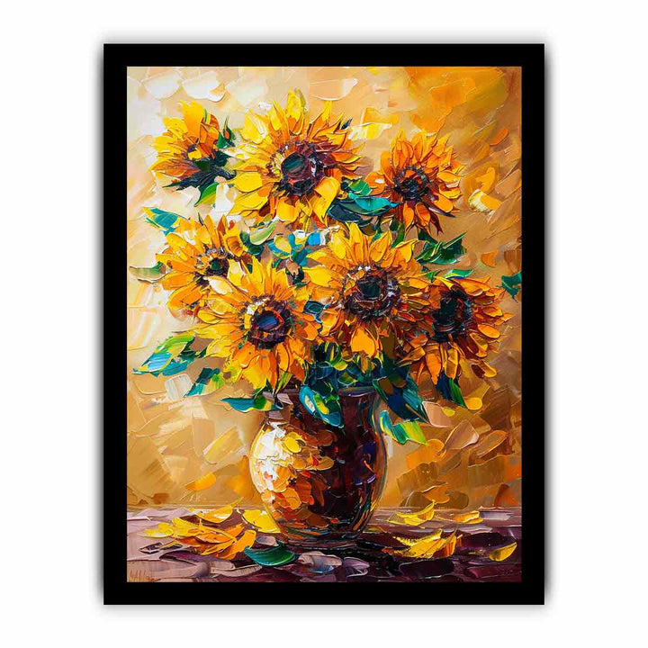 Vase Of Sunflowers
