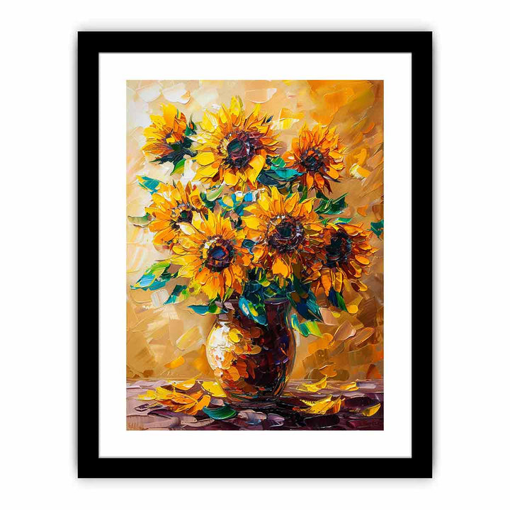Vase Of Sunflowers