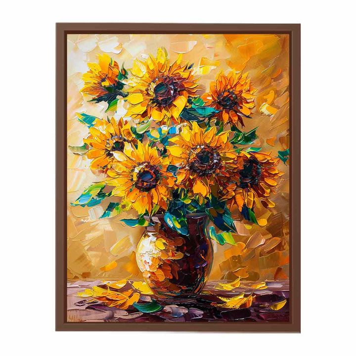 Vase Of Sunflowers