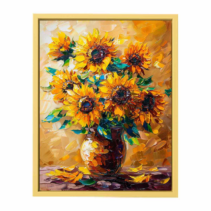 Vase Of Sunflowers