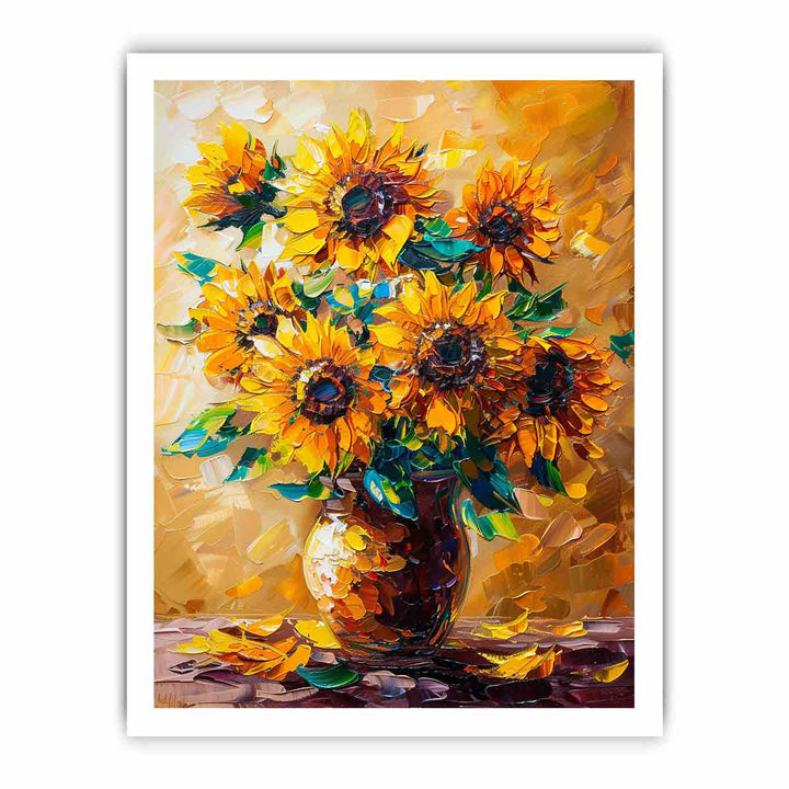 Vase Of Sunflowers