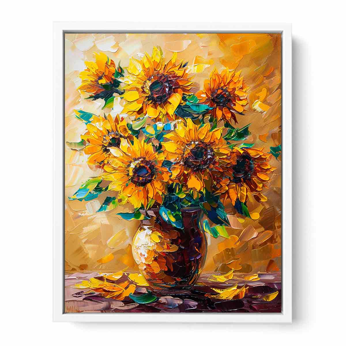 Vase Of Sunflowers