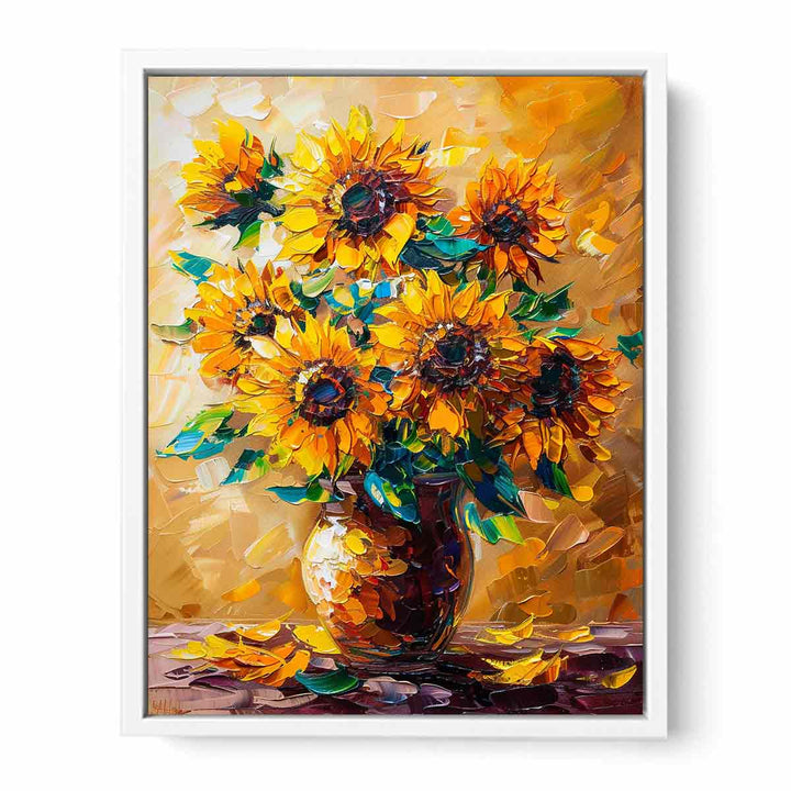 Vase Of Sunflowers