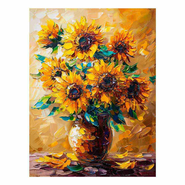 Vase Of Sunflowers