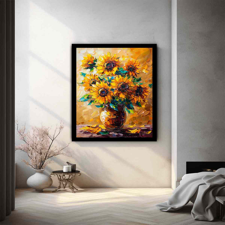 Vase Of Sunflowers