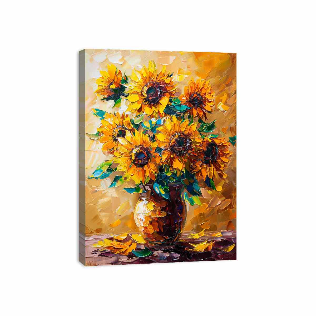 Vase Of Sunflowers