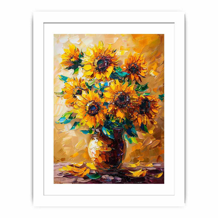 Vase Of Sunflowers
