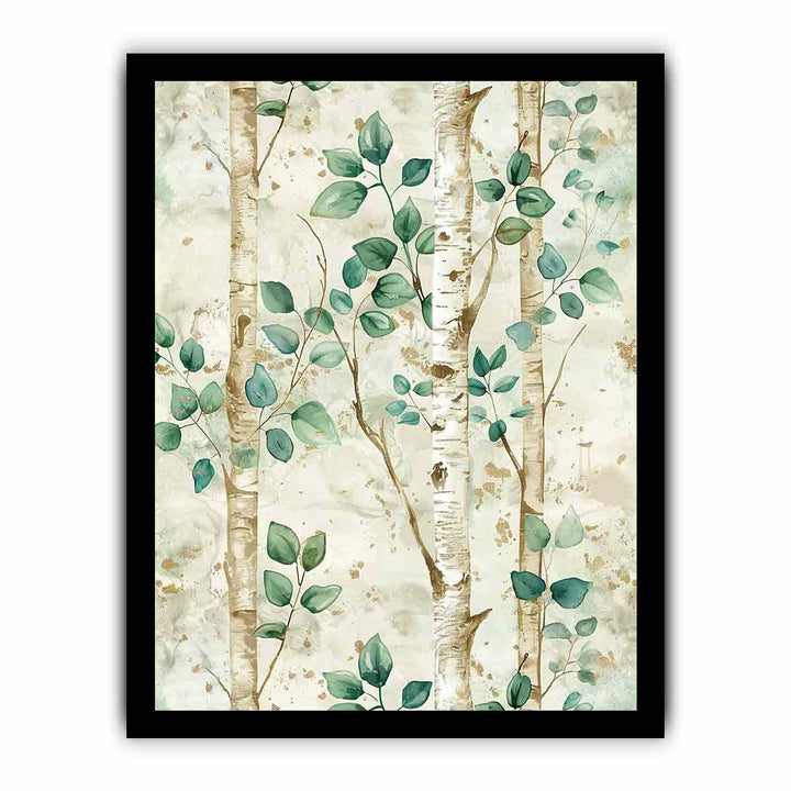 Birchtree Watercolor Painitng