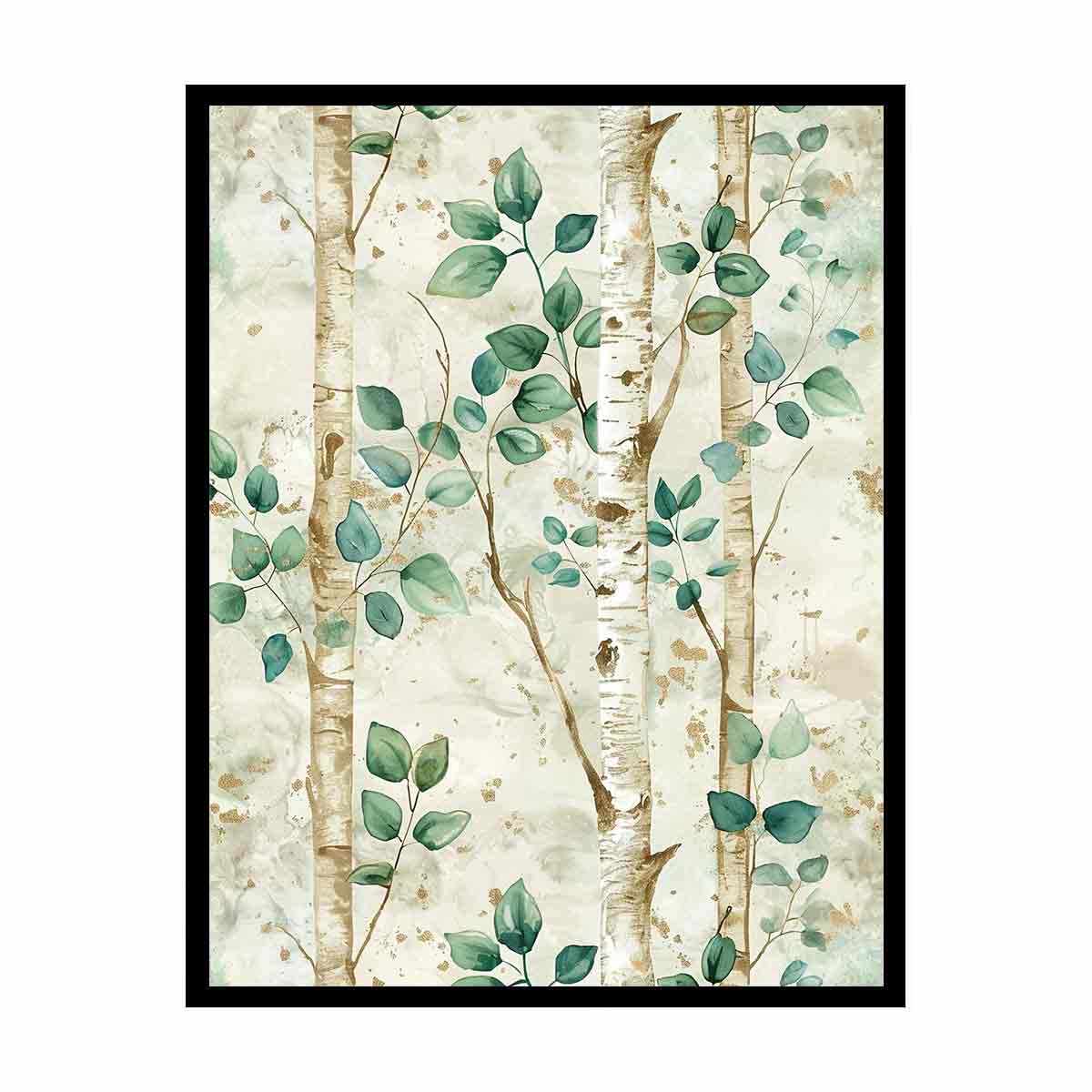 Birchtree Watercolor Painitng