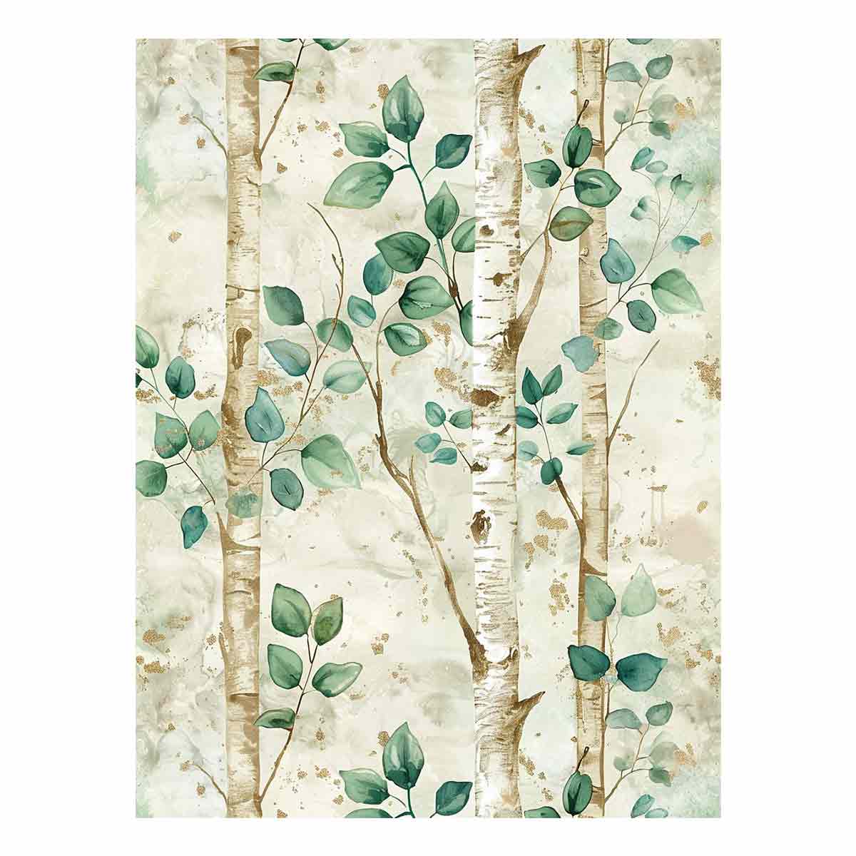 Birchtree Watercolor Painitng