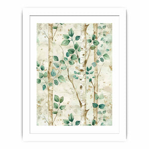 Birchtree Watercolor Painitng