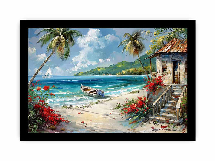 Caribbean Beach Painting