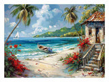 Caribbean Beach Painting artwork preview