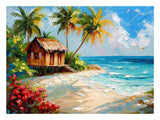 Wodden House On Beach artwork preview