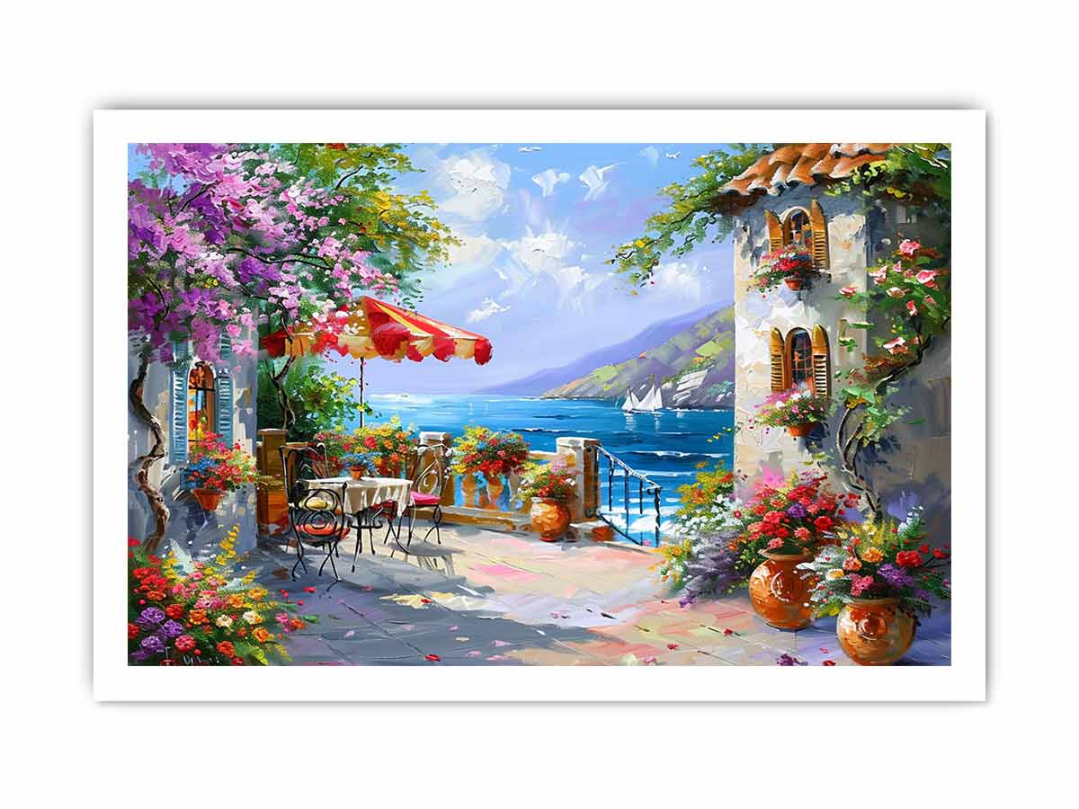 Italy, europe, Beachside Cafe