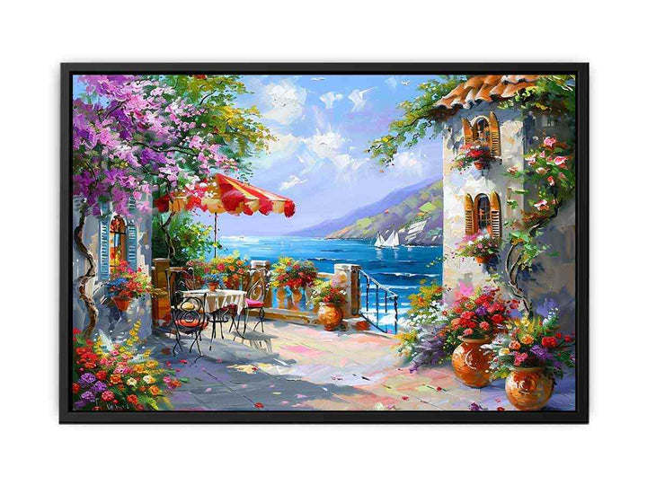 Italy, europe, Beachside Cafe