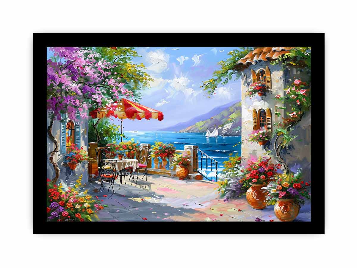 Italy, europe, Beachside Cafe