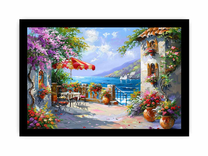 Italy, europe, Beachside Cafe