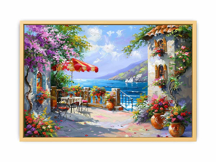 Italy, europe, Beachside Cafe