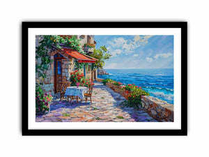 Italian beach cafe