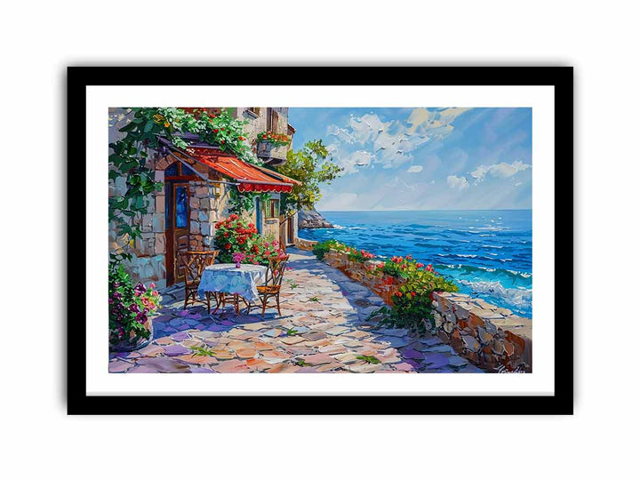Italian beach cafe