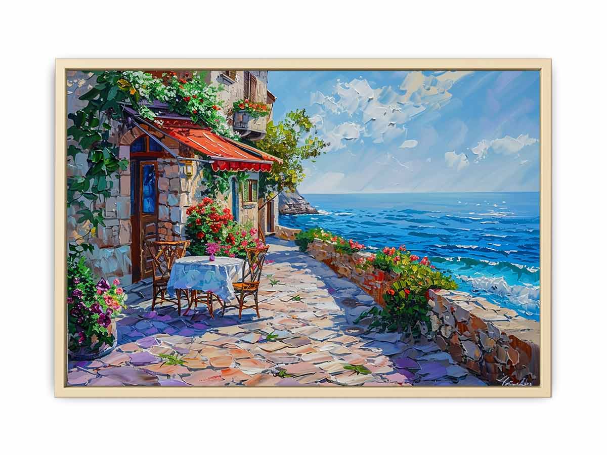 Italian beach cafe